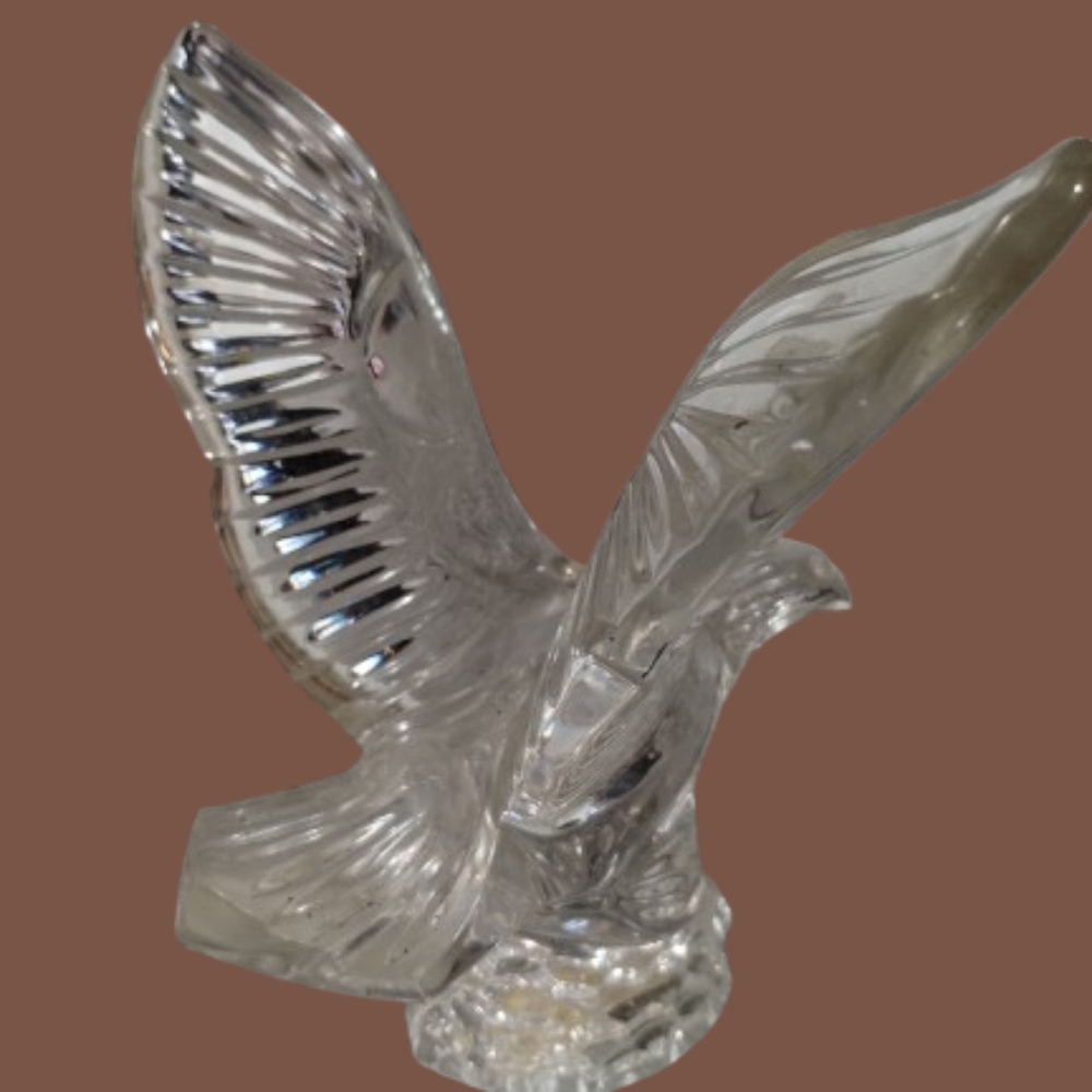 Vintage Waterford Crystal Eagle Patriotic Sculpture Figurine